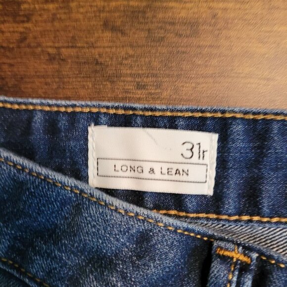 GAP 1969 Jeans Womens 31 R Wide Leg Flare Mid Rise Medium Dark Wash Stretch - Picture 3 of 10